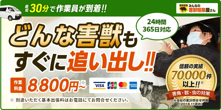 みんなの害獣駆除屋さんイメージ画像