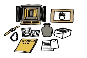 遺品整理のイメージ絵