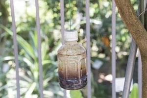 木酢液が入ったペットボトルの写真