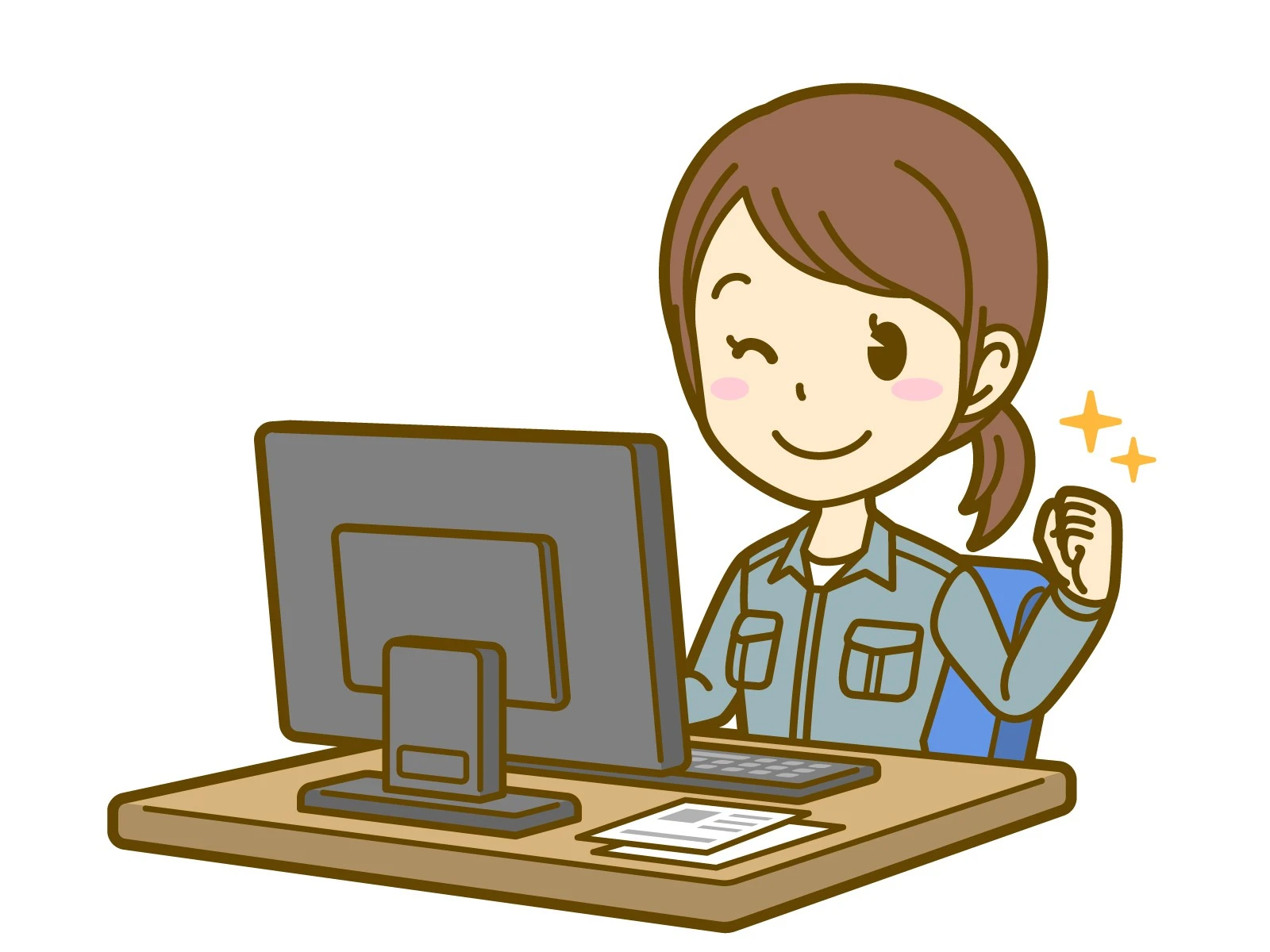 パソコン修理事業者の絵