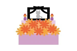 ペット用仏壇の絵