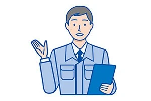 給湯器の修理事業者の絵
